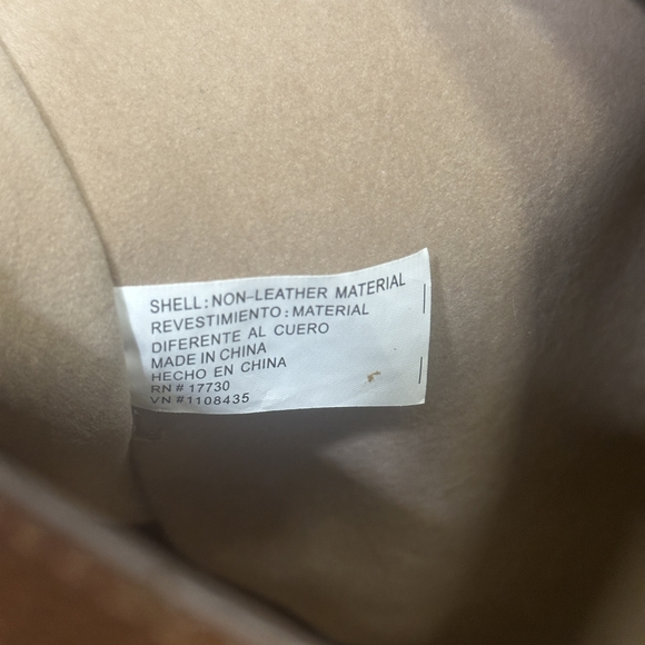 EUC Target Brown Faux Leather Shoulder Bag Attached Pouch Luggage Tag Included - Picture 11 of 12